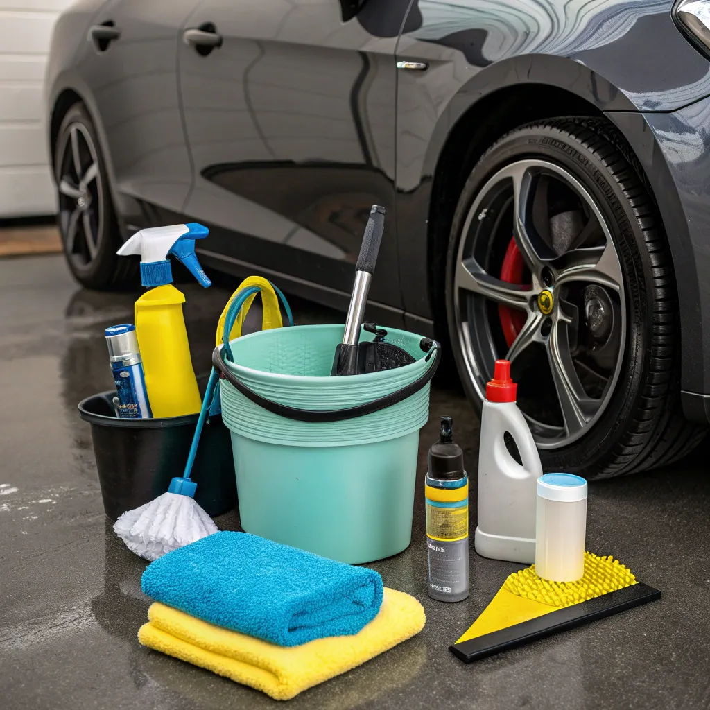 Complete car cleaning package for both interior and exterior