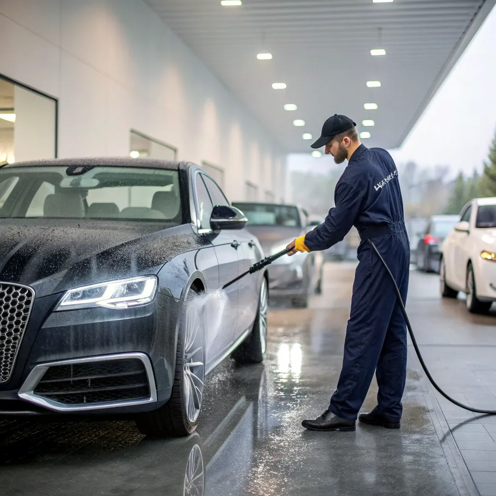 Professional exterior car cleaning service